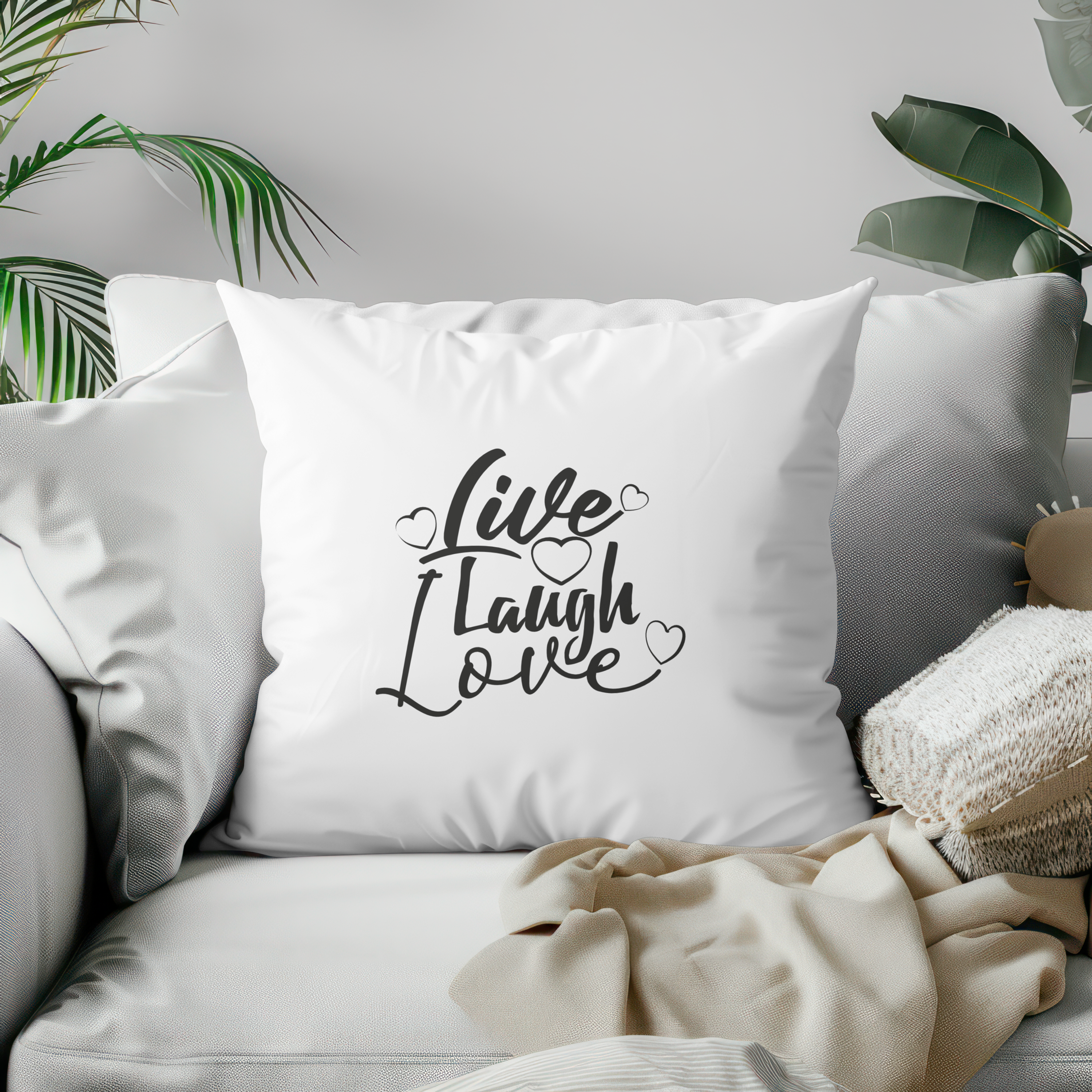 Das „Live, Laugh, Love“ Kuschelkissen – Inspiration für dein Zuhause